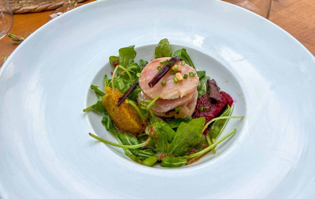 Cuisine bistronomique et produits de saison au Domaine des Écuries